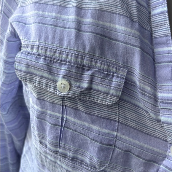 Women's Long Sleeve Striped Shirt - Picture 5 of 8